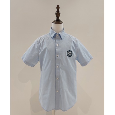 幼儿园/小学生男短袖衬衫（浅蓝色）