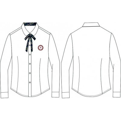 中学女孩礼服长袖上衣