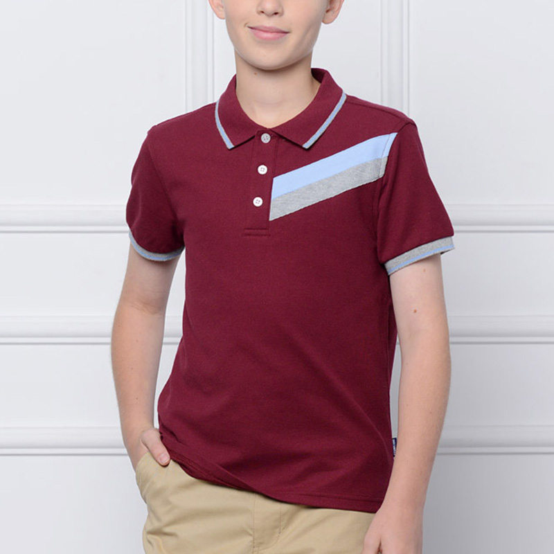 夏季英伦学院男童奥运短袖T恤校服设计BDSU137